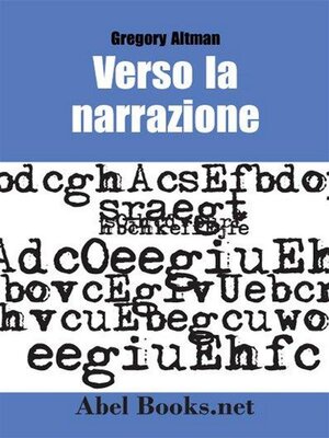cover image of Verso la Narrazione--Gregory Altman